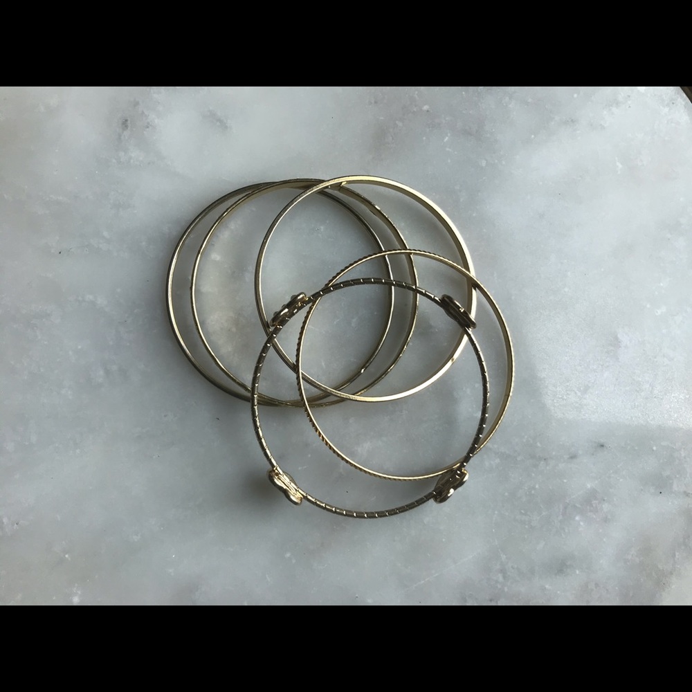 Vintage Gold Bracelet Bangle Bundle - image 4